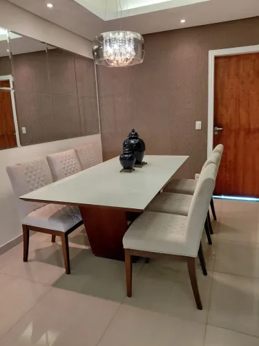 Mesa de Jantar Líder - 2,00 x 1,00 m | 6 Cadeiras | Estado de Nova