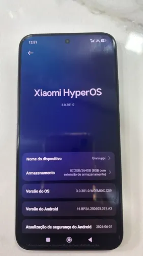 CELULAR XIAOMI 15T 256GB - SUPER NOVO