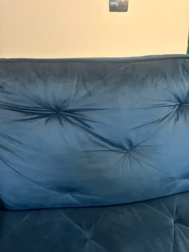 Sofá de suede retrátil 