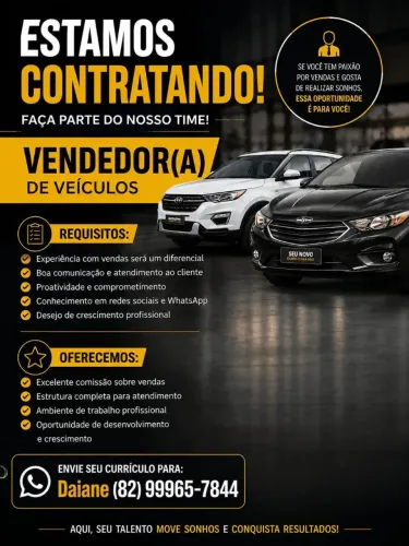 Vaga para vendedor(a) 