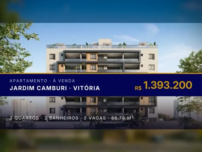 Apartamento com Cozinha Gourmet no Jardim Camburi | Venha Conhecer!