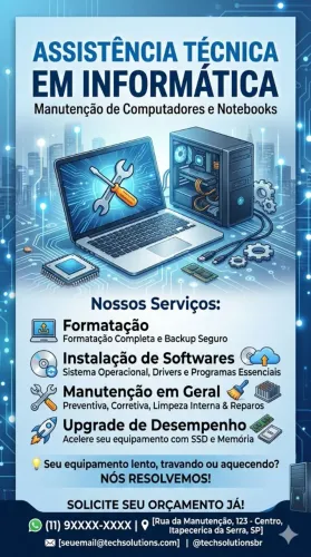 Manutenção/ reparo de computador e notebook