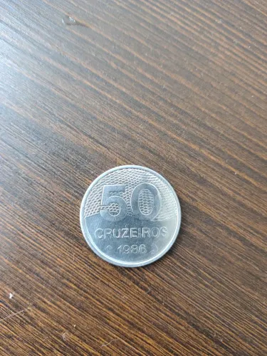 Moeda 50 cruzeiros 1986