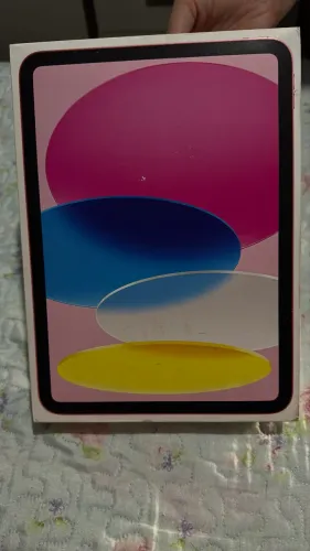  iPad 128gb cor rosa lacrado.