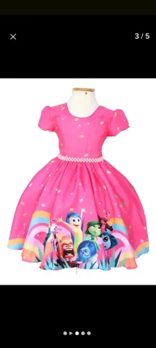 Vestido infantil tema divertidamente