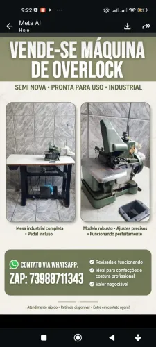 Máquina de custura