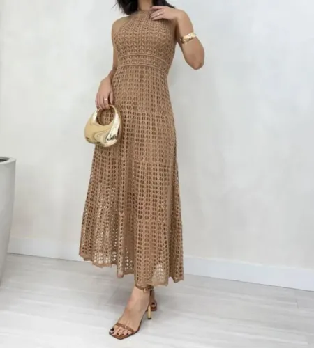 Vestido crochê