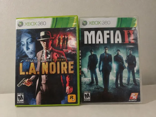 Kit 2 jogos xbox 360: L.A noire + Mafia 2 - Original 