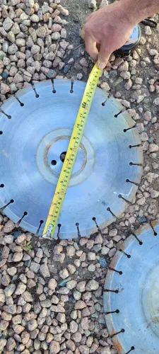 2 Discos Diamantado para Corte de Concreto/Asfalto - 350 mm (14")