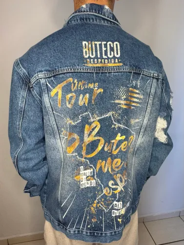 Jaqueta Jeans Masculina Boteco Despedida Gusttavo Lima