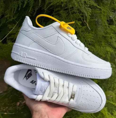 Tênis todo branco Airforce feminino masculino e infantil