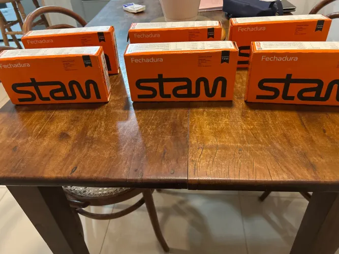 Fechaduras STAM aço escovado