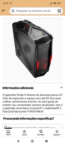 Gabinete AeroCool Strike-X Xtreme Black Edition
