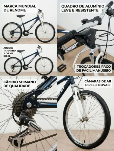 Bicicleta aro 24 - Schwinn Rocket (Quadro de alumínio)