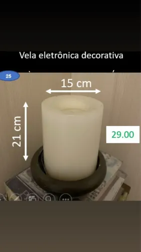 Vela decorativa eletrônica 