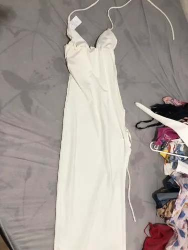 Vendo Vestido Branco Longo( com maiô por baixo)