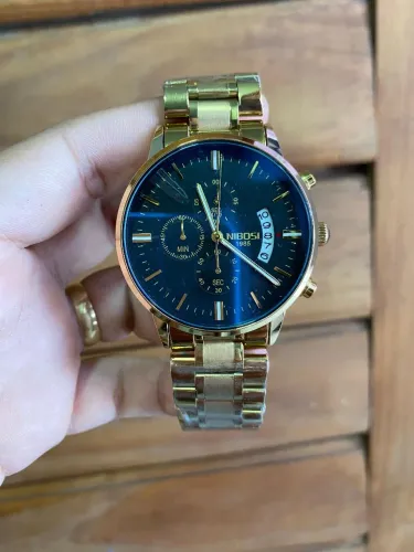 Relógio Masculino Nibosi Original Aço inoxidável