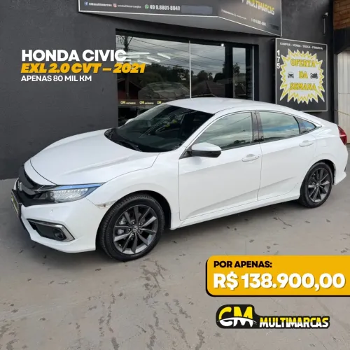 Honda Civic Sedan EXL 2.0 Flex 16V Aut.4p 2021