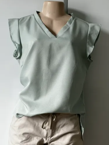 Blusa com decote em V da SHEIN