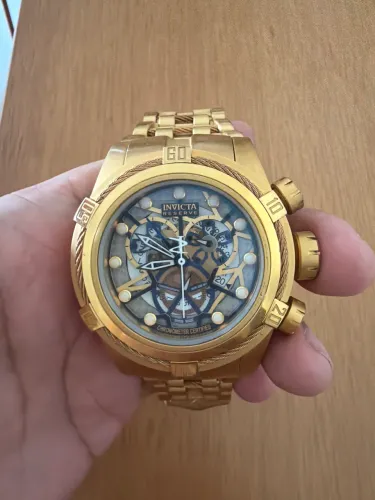 Invicta Reserve Swiss Made 12907 COSC - Cronógrafo - Dourado