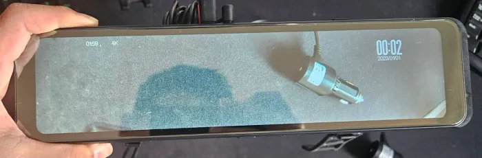 Retrovisor DashCam 2k Frontal e Traseiro