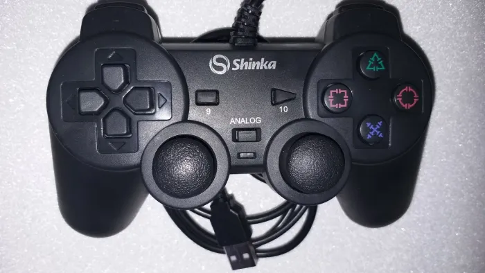 Controle USB Multijogos 12 Botões Novo Na Caixa Modelo Playstation 2 Pc Retrogame Zn Sp