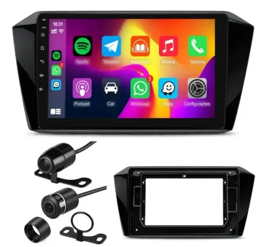 Multimidia 9 Gol G7 G8 2016-2023 Carplay Android Sem Fio