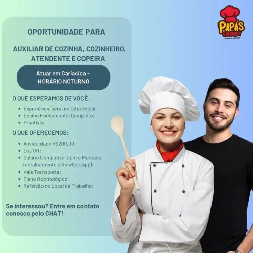 VENHA FAZER PARTE DE NOSSA EQUIPE!