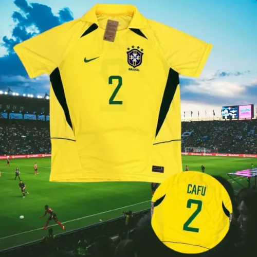 Camisa Brasil Retrô 2002 Cafu