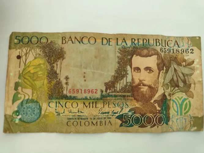 Cédula colombiana para colecionador