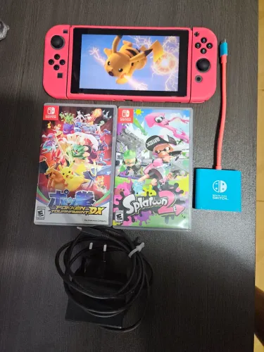 NINTENDO SWITCH CINZA V2 + 2 JOGOS <br>