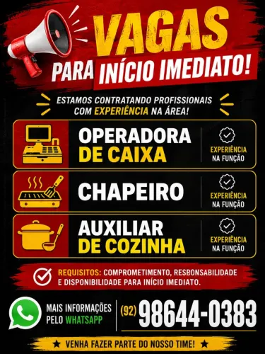 Para início imediato