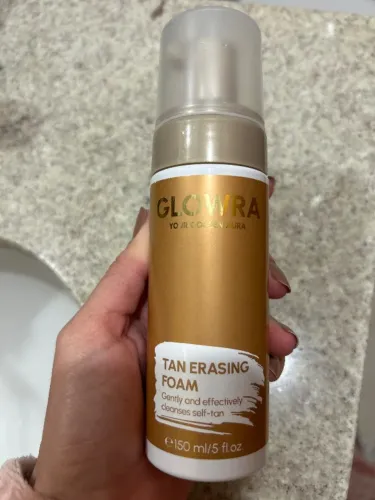 GLOWRA Tan Erasing Foam 150ml | Removedor de Autobronzeador | Espuma para Remover Bronzeam