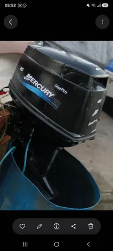 Mercury 40hp com comando e partida eletrica