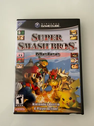 Super Smash Bros. Melee - Nintendo GameCube (Original, Completo e em Excelente Estado)