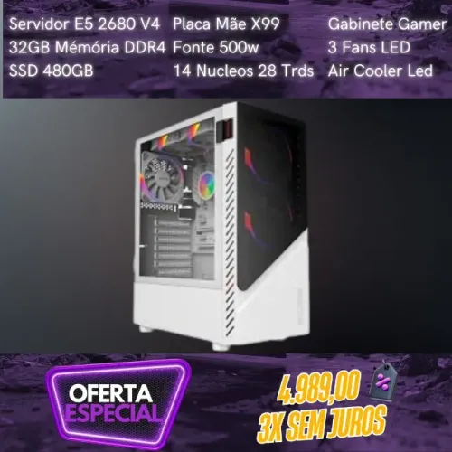 SERVIDOR XEON E5 2680 v4 32GB SSD 480GB