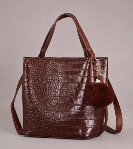 Bolsa Média de ombro de Couro PU- NOVO
