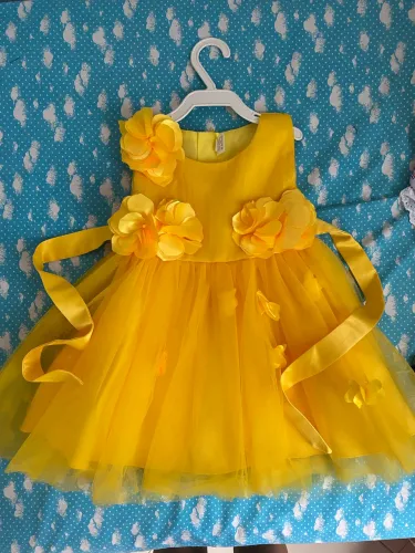 Vestido Infantil Amarelo