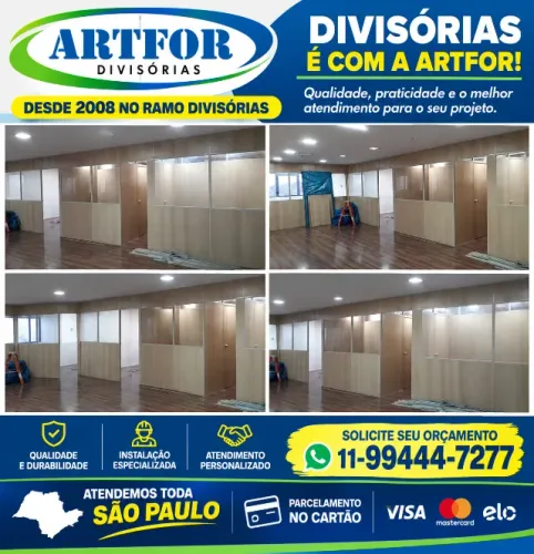 Artfor Divisórias Escritório, Venda e Instalação Divisórias Escritório. @artfordivisorias