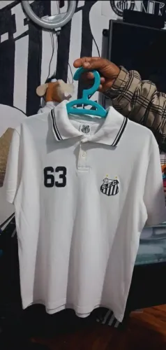 Camisa Polo Santos FC Libertadores / Mundial 1963 Oficial M