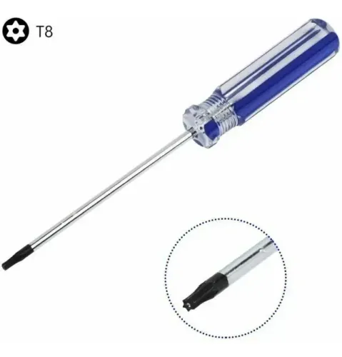 Chave Torx T8 Com Furo Para Abrir Ps3 Ps4 Controle Do X360