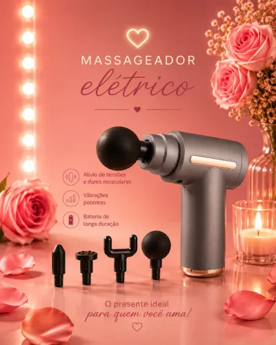 Massageador Portátil Com Bateria Presente Dia Dos Namorados