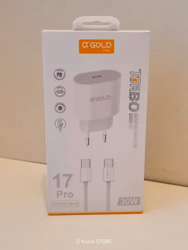 Kit carregador turbo 30W tipo C para C