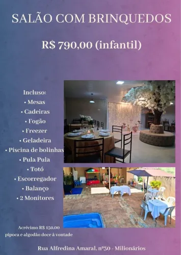 Espaço para festas Barreiro 590,00