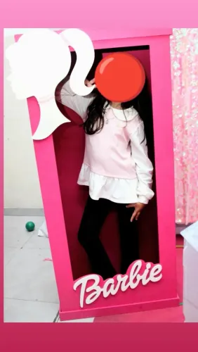 Caixa MDF Barbie para decoração/foto