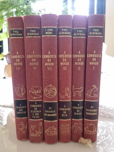 Coleção Completa A Conquista Do Mundo - Paul Herrmann / J. Leslie Mitchel