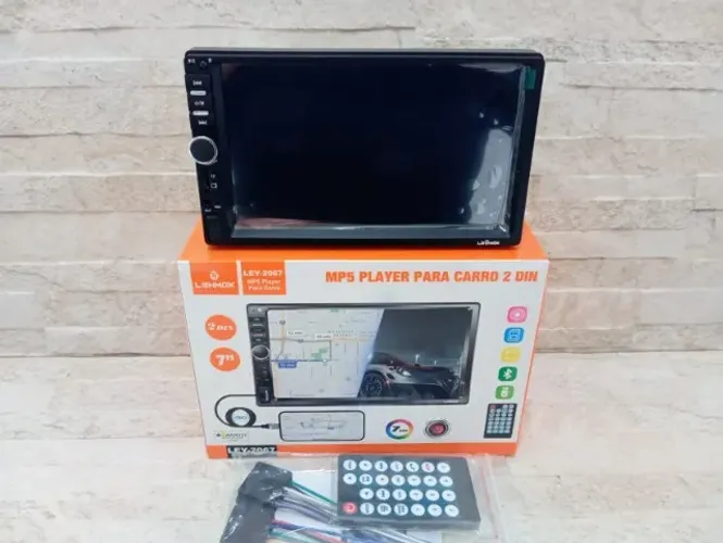 Central Multimídia Lehmox Bluetooth Mp5 2 Din 7 Polegadas