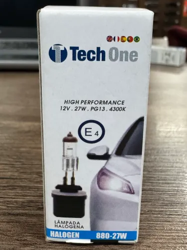 Lâmpada normal h27 tech one na oferta 11,00