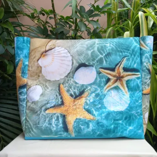 Bolsa Sacola Bag Praia Sintético Nylon