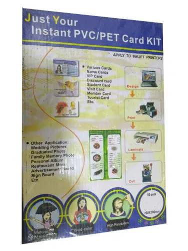 Kit para Crachás PVC/Jato de Tinta 200x300mm